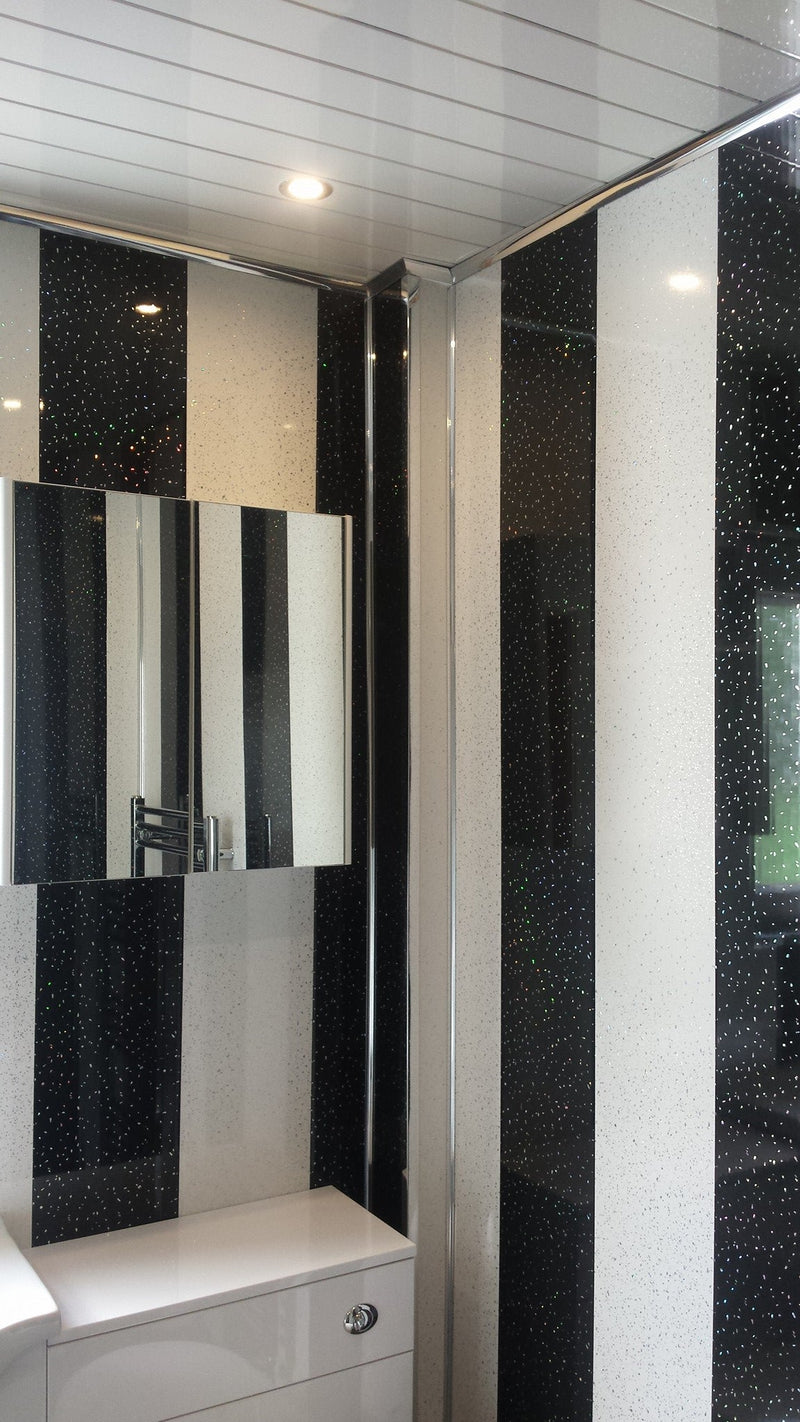 Wetwall Panels With Glitter Finish Gloss Cladding For Glamorous Living Walls At Home