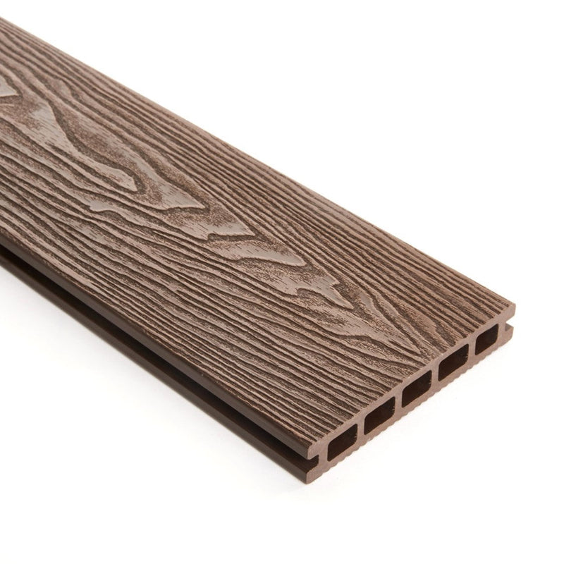 Triton Composite Decking Board – Brown | Affordable Uncapped WPC Decking