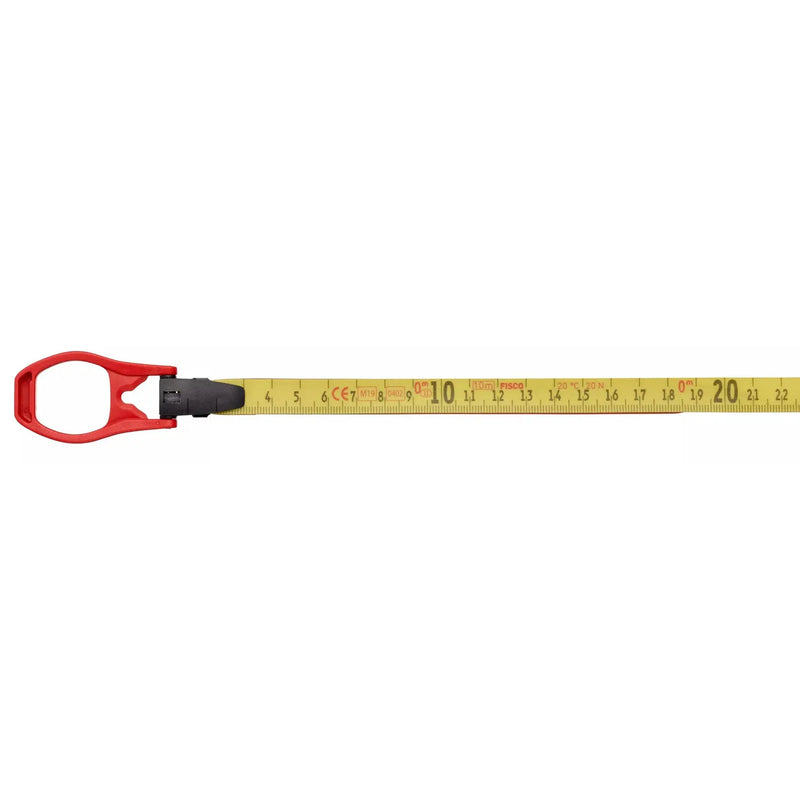 Hultafors Tape Measure Fibreglass Long Tape With One Hand Grip 13mm Blade Yellow ABS Case
