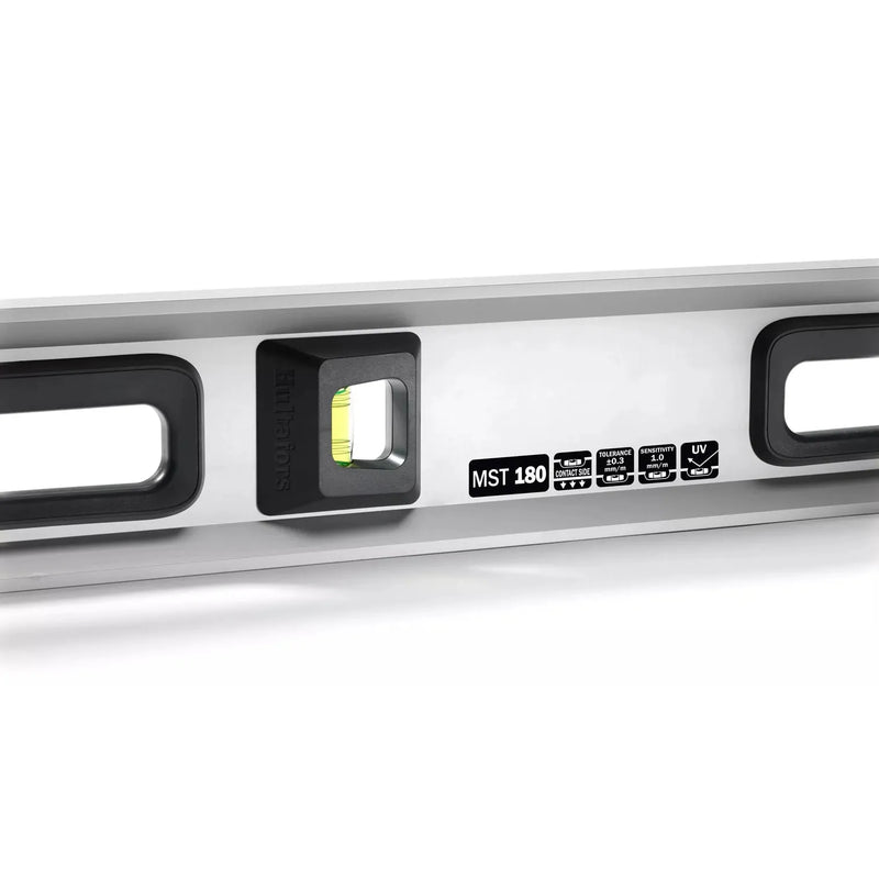 Hultafors Spirit Level MST Aluminium Crush Proof Vials UV Resistant 30 Percent Magnification Readout For Pros
