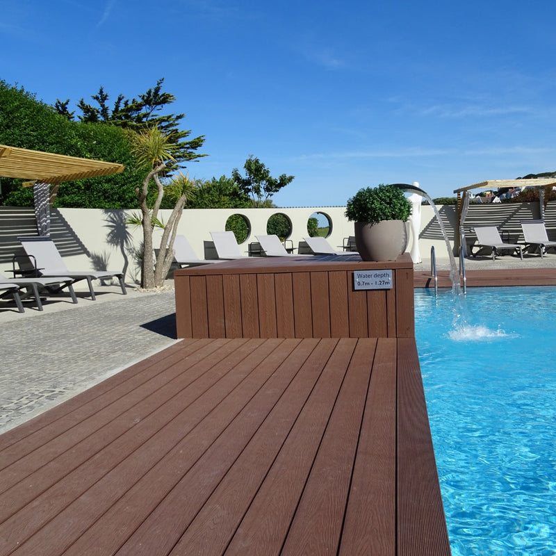 Triton Composite Decking Board – Brown | Affordable Uncapped WPC Decking