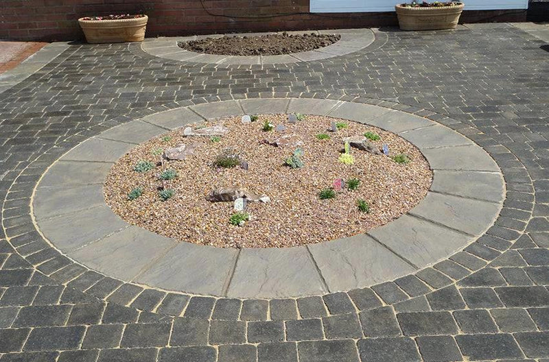 50mm Rumbled Block Paving Brick - Graphite - Armstrong Cheshire