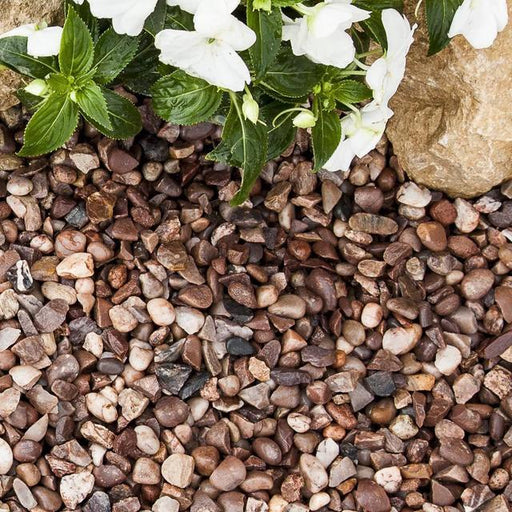 Rose Quartzite Gravel 20mm 25/50 20kg Bags - Armstrong Cheshire