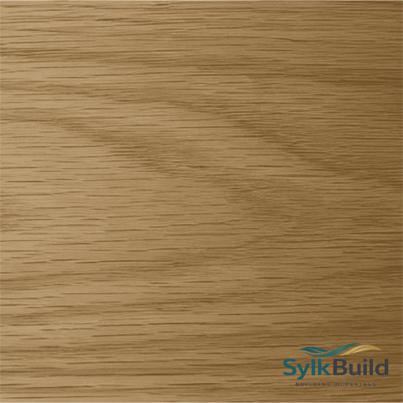 Wooden panel with a visible 'SylkBuild' logo in the corner.