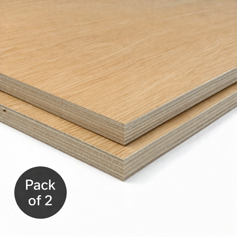 Two wooden panels stacked on a white background with 'Pack of 2' label.