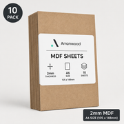 A6 Pack 10 MDF Sheets