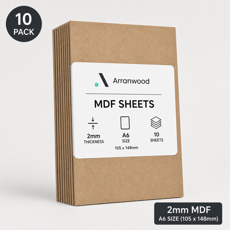 A6 Pack 10 MDF Sheets