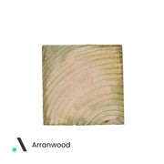 Green Treated Wooden Fence Post UC3u 100mm x 100mm Above Ground Timber Post by Arranwood