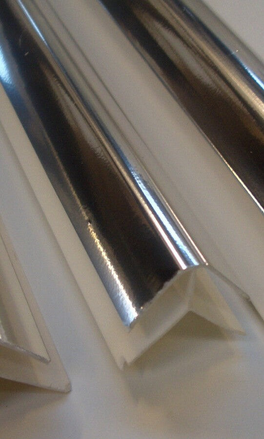 Finishing Profiles For 8mm And 10mm Wetwall Panels PVC Trims White Or Silver 2.7m Long