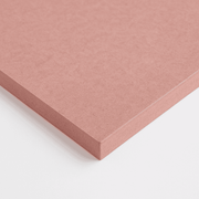 Pink Fire-Rated MDF sheet on a white background