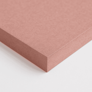Pink Fire-Rated MDF sheet on a white background