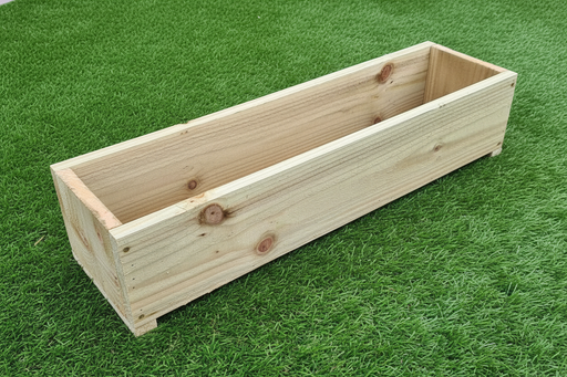 Rustic wooden garden planters 20cm wide - Plywood ETC