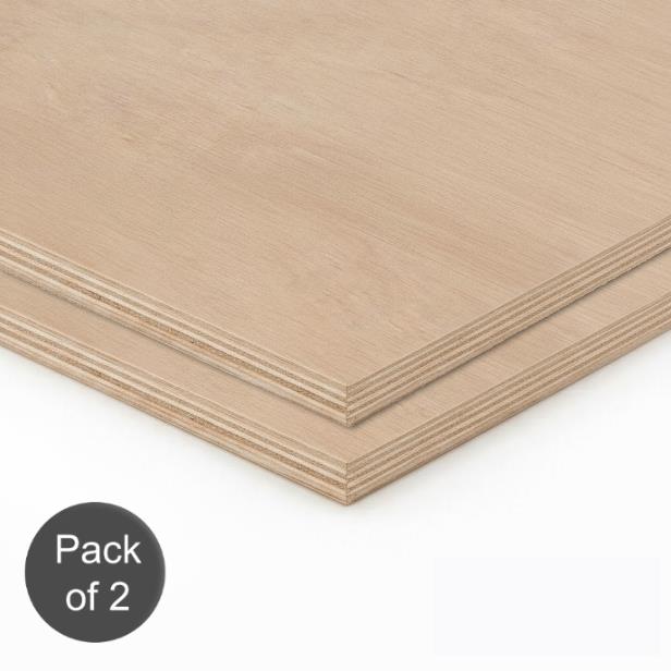 Two sheets of beige cardboard on a white background with 'Pack of 2' label.
