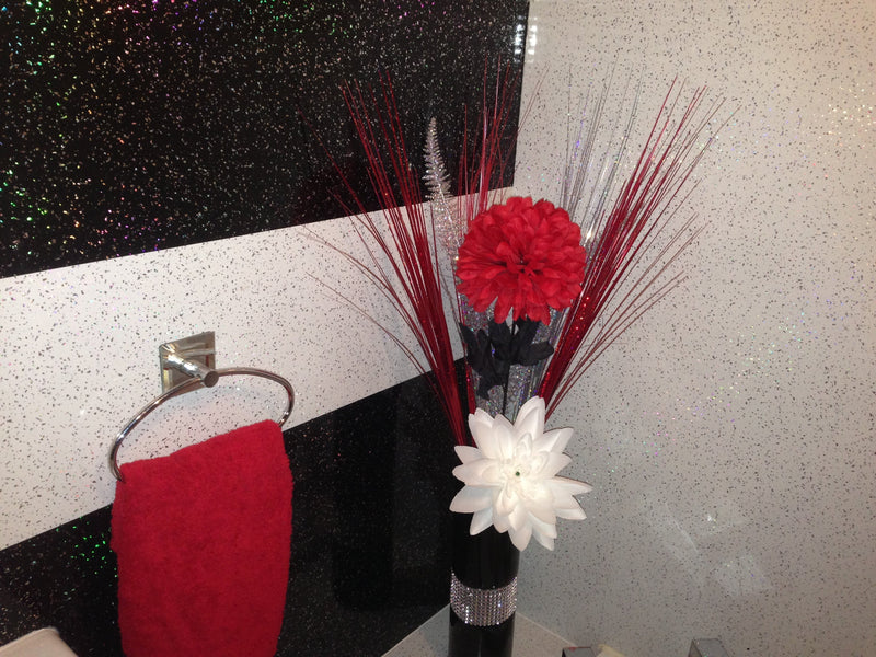 Wetwall Panels With Glitter Finish Gloss Cladding For Glamorous Living Walls At Home