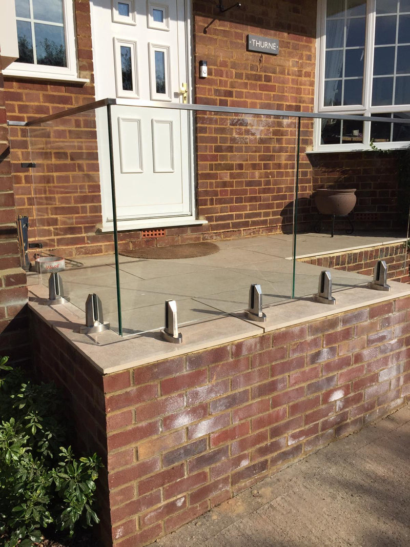 12mm Toughened Glass Panels - For use with Top Mount Mini Posts / Spigots