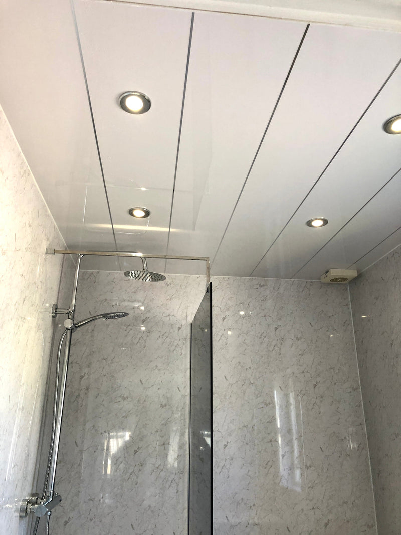 WetWall 8mm PVC Wall And Ceiling Panels Superior Strength Quick Fit And Wipes Clean