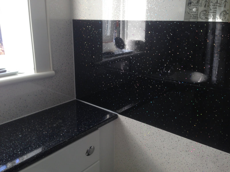 Wetwall Panels With Glitter Finish Gloss Cladding For Glamorous Living Walls At Home