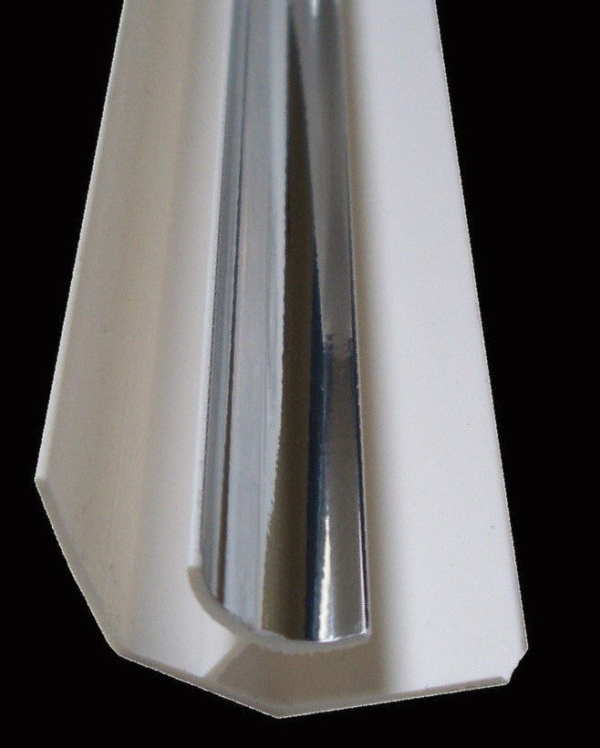 Finishing Profiles For 8mm And 10mm Wetwall Panels PVC Trims White Or Silver 2.7m Long