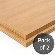 Two Marine Plywood Panels with a 'Pack of 2' label on a white background
