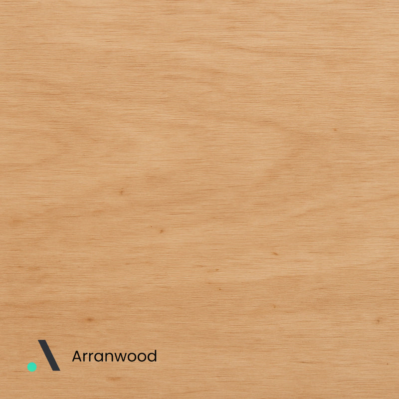 Marine Plywood surface with 'Arranwood' branding