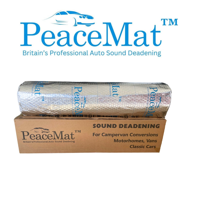 Camper Van Sound Deadening Mat, PeaceMAT XR 6m Roll in Silver