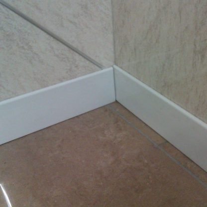 Finishing Profiles For 8mm And 10mm Wetwall Panels PVC Trims White Or Silver 2.7m Long