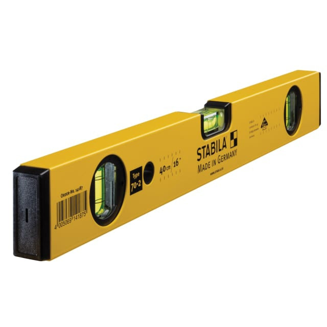 Stabila Spirit Level 70 2 Robust Double Plumb 3 Vials For DIY And Professional Tiling Craftsmen