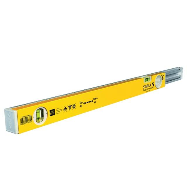 Stabila Telescopic Spirit Level 80T Precision Adjustable Length For Pros And DIY Enthusiasts