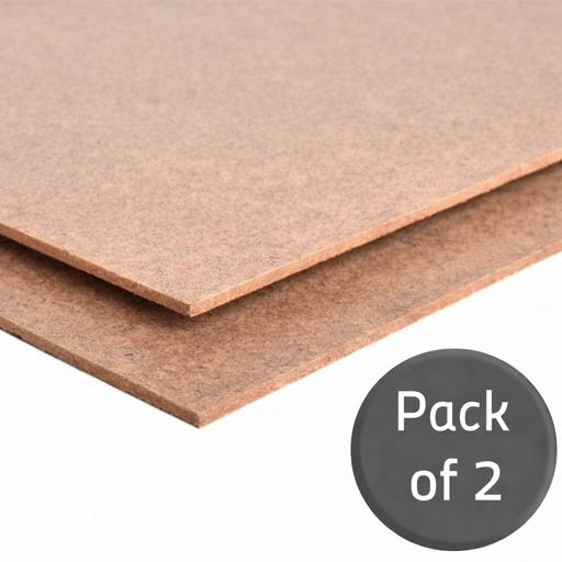 Two brown cardboard sheets with a 'Pack of 2' label on a white background