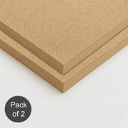Two brown cardboard sheets on a white background with 'Pack of 2' label.