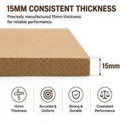 Standard MDF board 15mm Pack of 2 - Plywood ETC