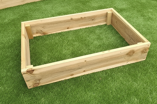 6x1 Timber Wooden Raised Planter Beds - Plywood ETC