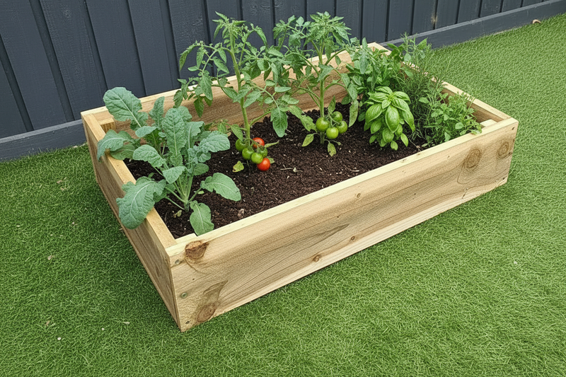6x1 Timber Wooden Raised planter Beds choose from 3 hights