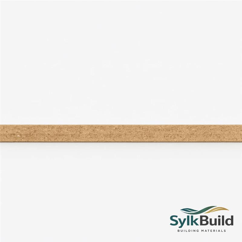 Wooden strip with SylkBuild logo on a white background