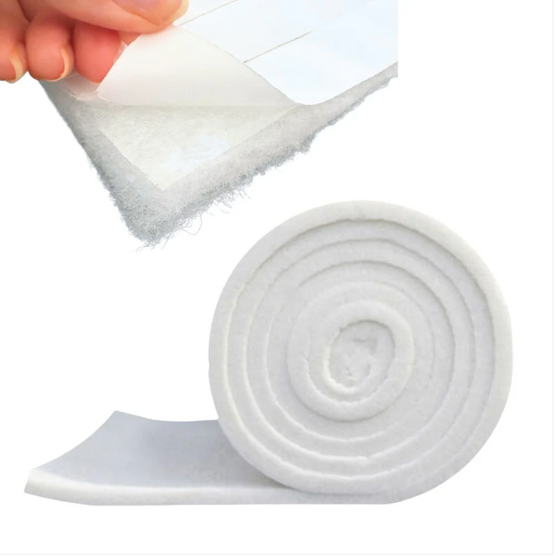 50mm Adhesive Camper Van Thermal Insulation White Fleece Absoft Material