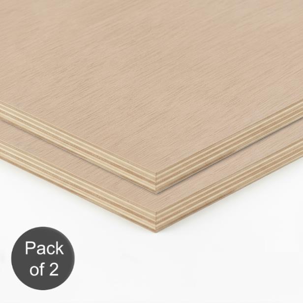 12mm Hardwood Plywood (EN636-2) Pack of 2