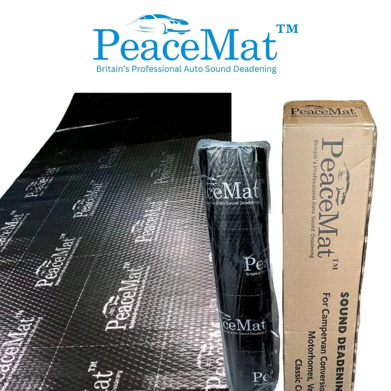 Camper Van Sound Deadening Mat, PeaceMAT XR 6m Roll in Black