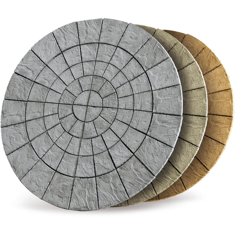 Cathedral Circle Concrete Paving Kit Weathered Moss 3.48m Diameter - Armstrong Cheshire