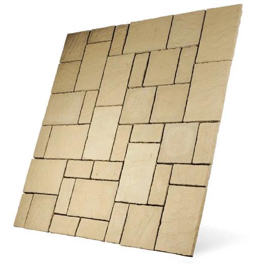 Cathedral Paving Patio Kit 7.29m2 Weathered York - Armstrong Cheshire