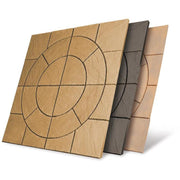 Chalice Concrete Paving Circle With Squaring Off Kit Honey Brown 7.29m2 - Armstrong Cheshire