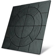 Chalice Concrete Paving Circle With Squaring Off Kit Welsh Slate 3.24m2 - Armstrong Cheshire