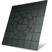 Chalice Concrete Paving Circle With Squaring Off Kit Welsh Slate 7.29m2 - Armstrong Cheshire