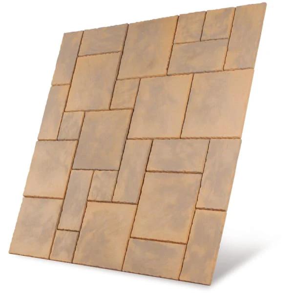 Chalice Concrete Paving Patio Kit 5.76m2 Honey Brown - Armstrong Cheshire