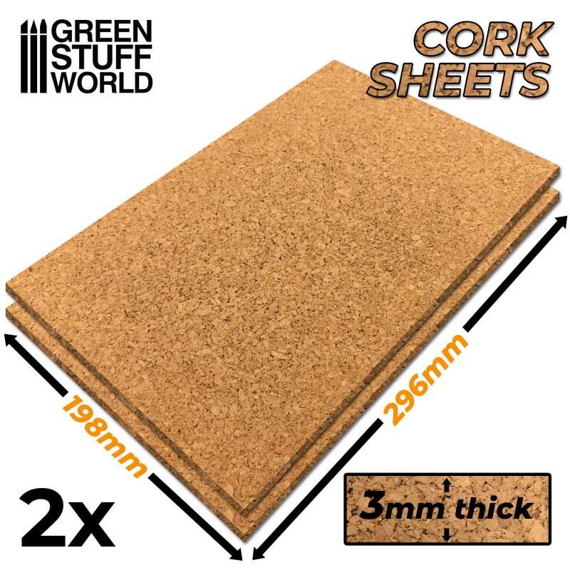 Cork Sheet: 198 x 296mm | Green Stuff World