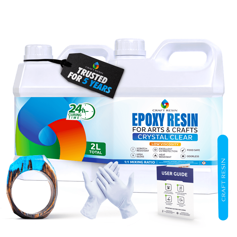 CRAFT RESIN Arts & Crafts resin 2L | Crystal Clear, Mix (1:1)