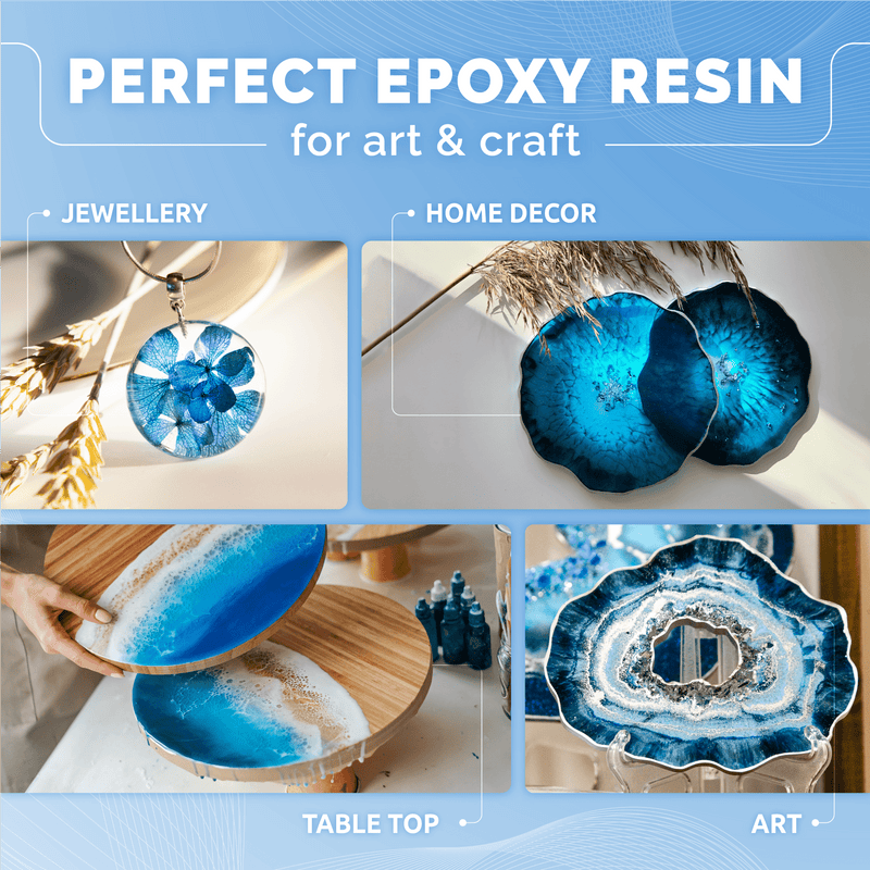 CRAFT RESIN Arts & Crafts resin 4L | Crystal Clear, Mix (1:1)
