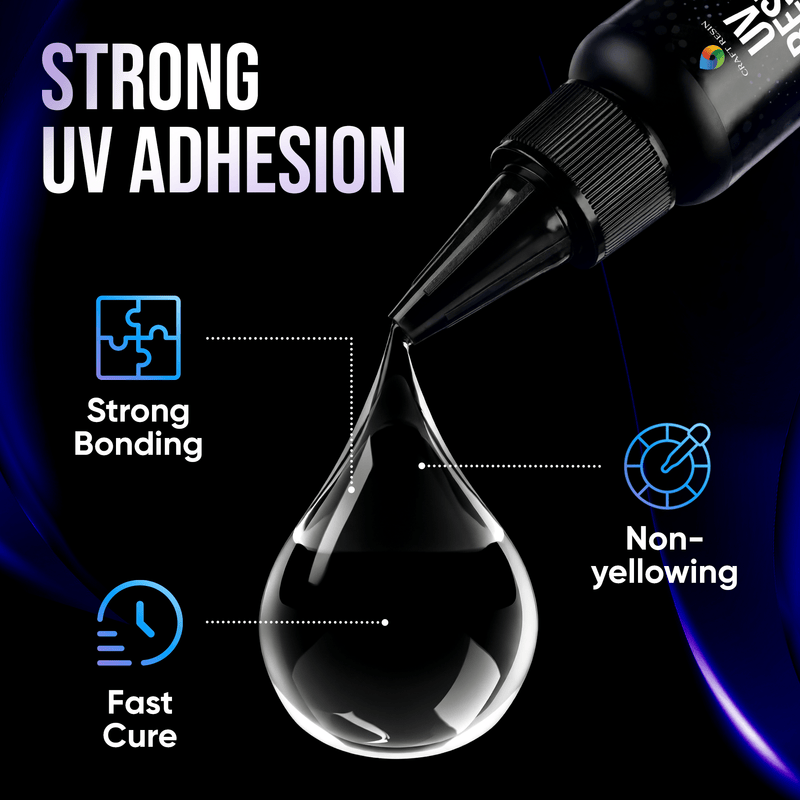 CRAFT RESIN 30g Bonding UV with Flashlight | Clear UV Glue, Low Odor