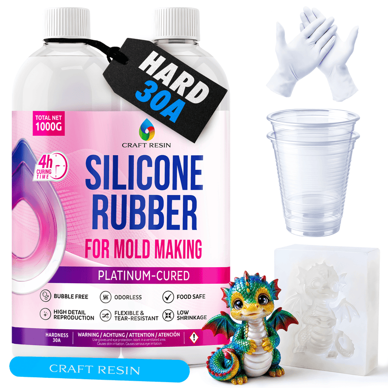 CRAFT RESIN Silicone Casting Kit 30A - Platinum Cure 1L