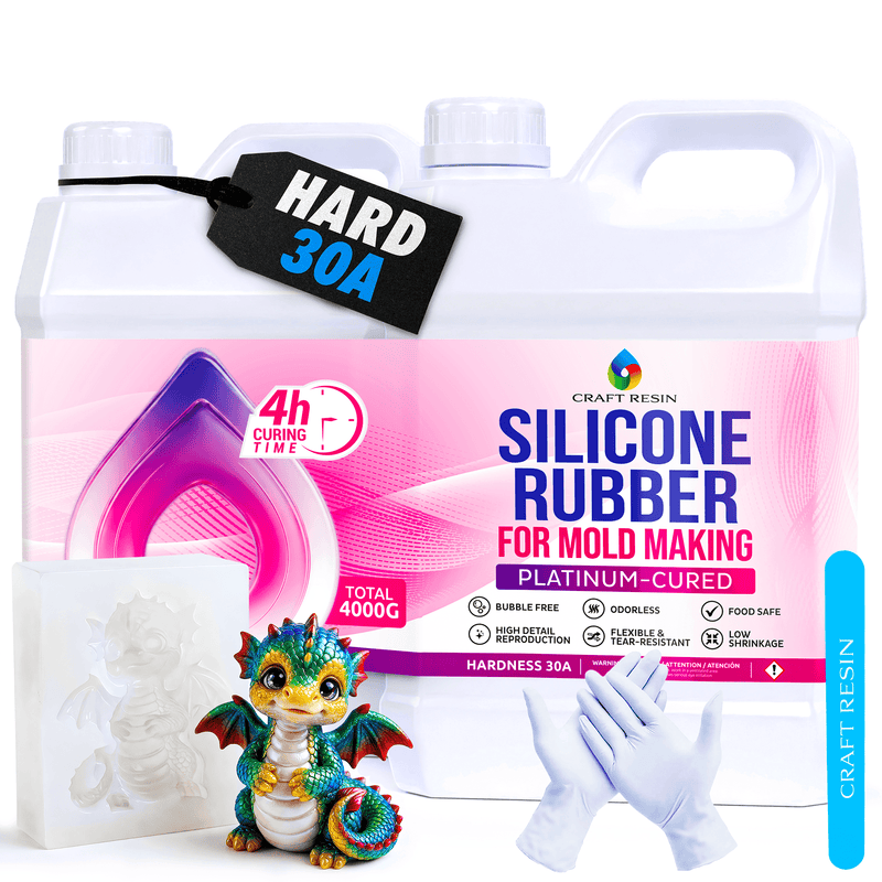 CRAFT RESIN Silicone Casting Kit 30A - Platinum Cure 4L