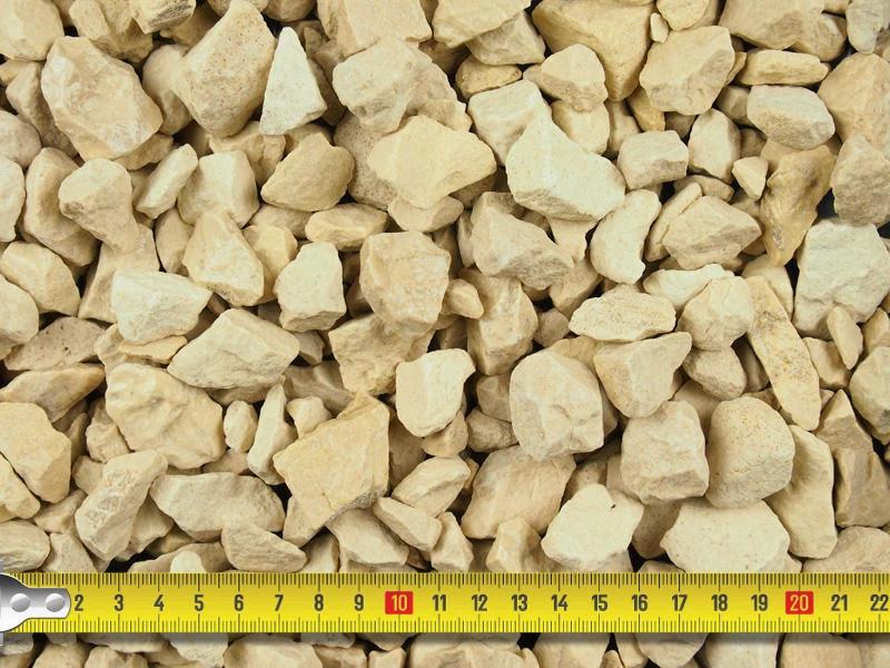 Cream Limestone Chippings 20mm - 25/50 20kg Bags - Armstrong Cheshire
